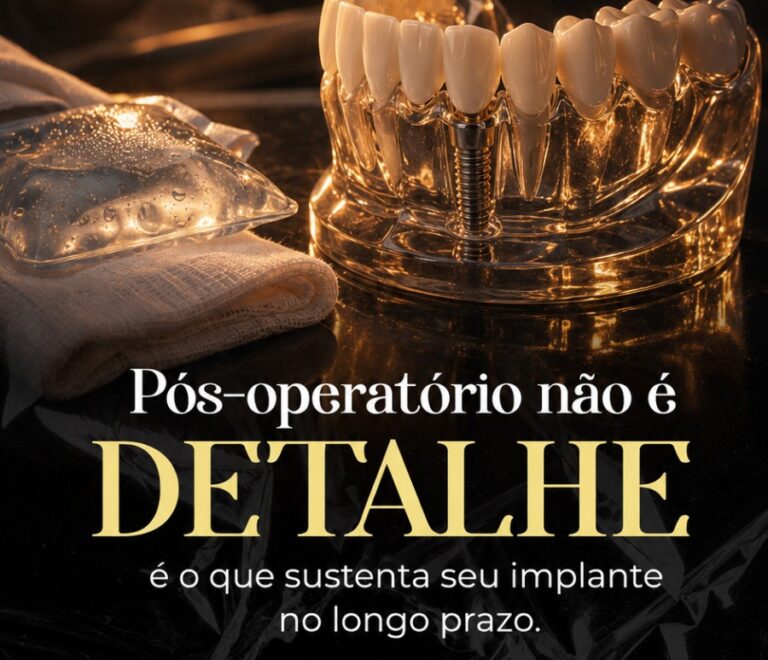 Pós-operatório do Implante Dentário: Por Que Essa Etapa é Decisiva para o Sucesso do Tratamento? 🦷✨